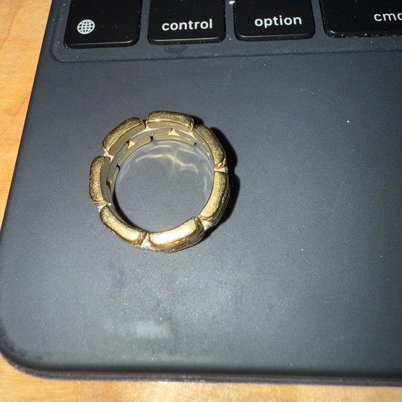 David Yurman Gatelin 18k Yellow Gold Pave Diamond Link Wedding Ring - Picture 8 of 8